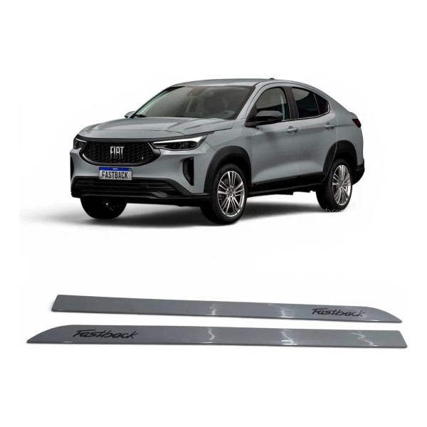 Kit Friso Dianteiro Fiat Fastback 2022 2023 2024 Cinza Cinza