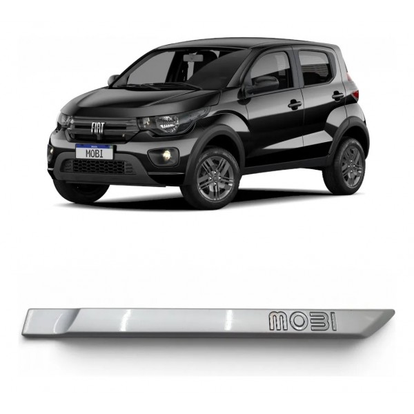 Aplique Friso Porta Dianteira Esquerda Fiat Mobi Prateado