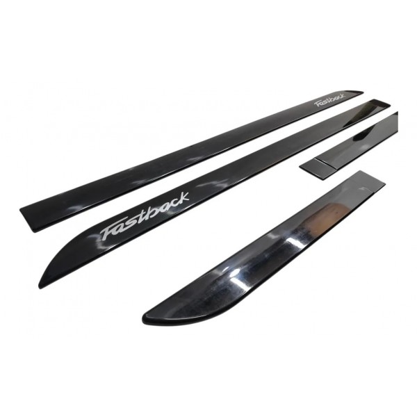 Kit Friso Porta Fiat Fastback 2021 2022 2023 2024 Preto Preto