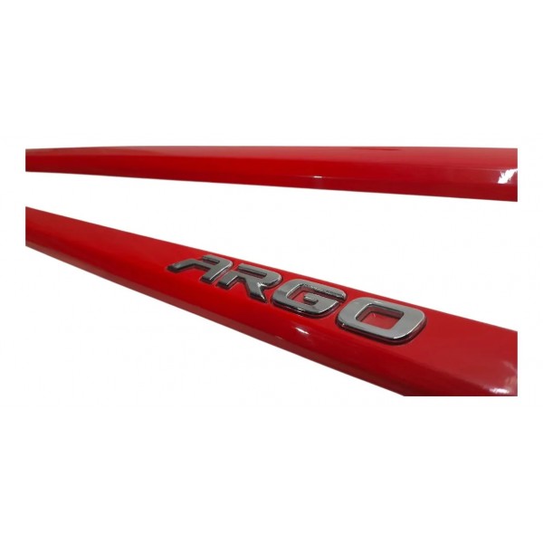 Kit Friso Porta Fiat Argo 2018 2019 2020 2021 2022 Vermelho Vermelho