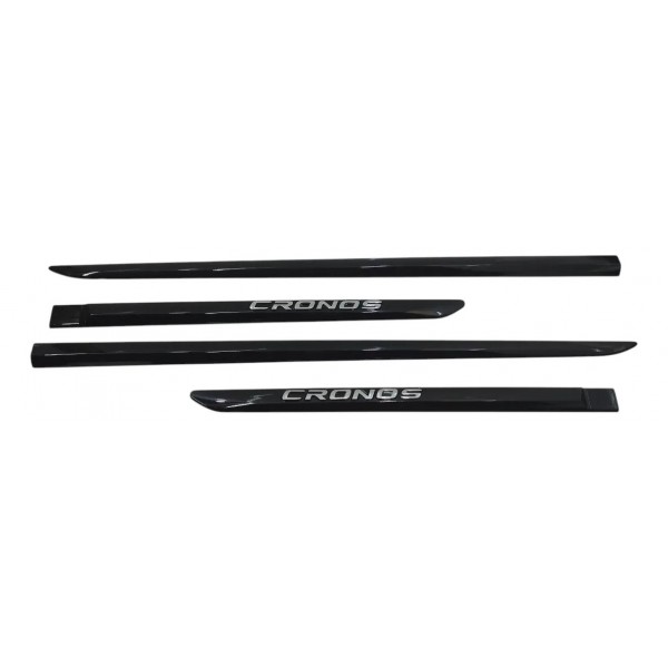 Kit Friso Porta Fiat Cronos 2018 2019 2020 2021 2022 2023 Preto