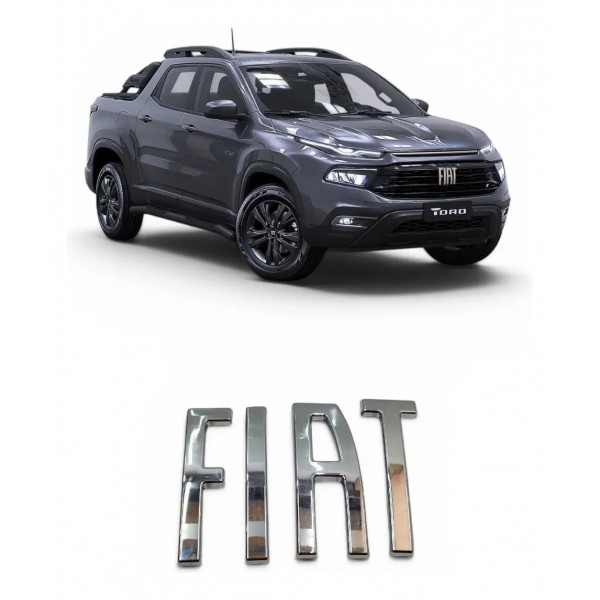 Emblema Grade Dianteira Fiat Toro 2021 2022 Cromado