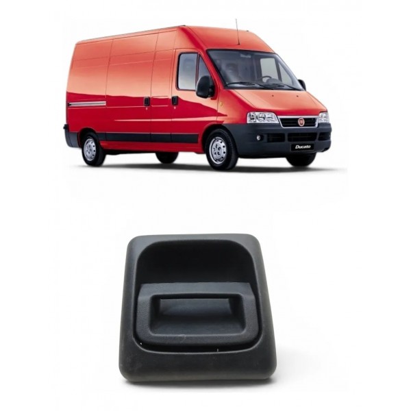 Maçaneta Externa Dianteira Direita Fiat Ducato 2002 2003 Preto Dianteira