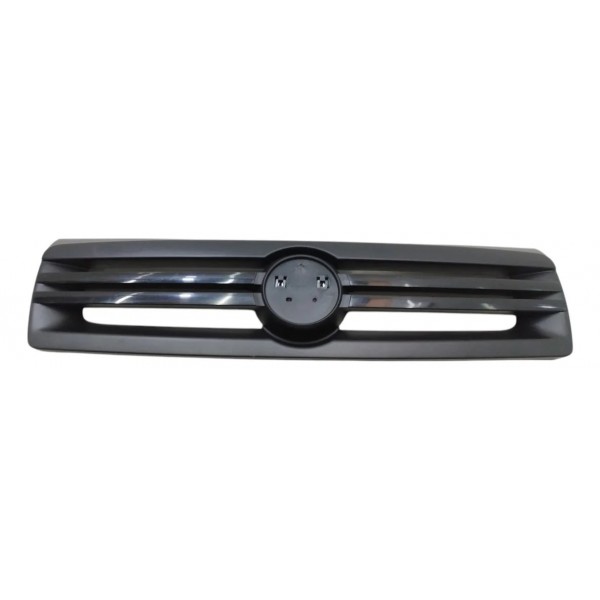 Grade Parachoque Dianteira Fiat Fiorino Uno 2006 2007 A 2013 Preto Brilhante