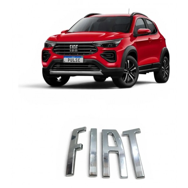 Emblema Dianteiro Fiat Pulse 2022 2023 2024 Cromado
