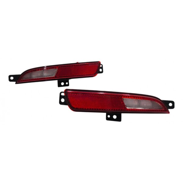 Par Refletor Parachoque Traseiro Commander 2023 2024 2025 Vermelho