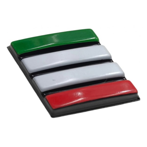 Emblema Dianteira Grade Radiador Fiat Itália Original Preto