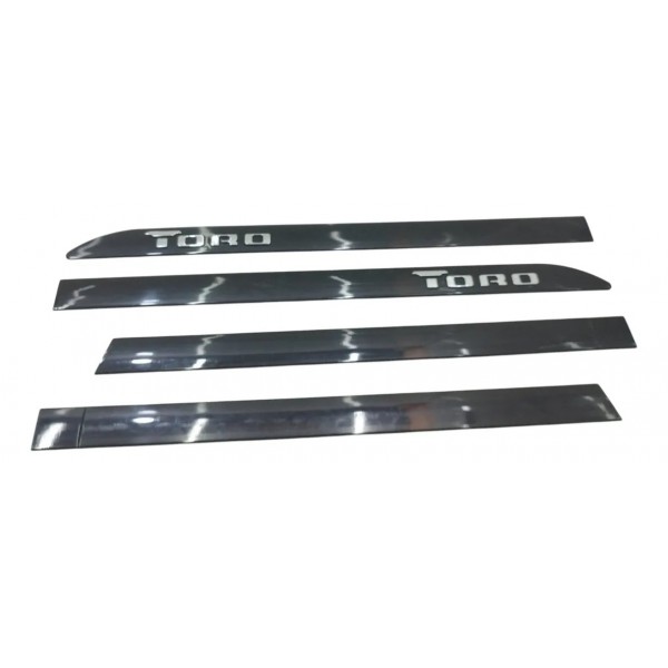 Kit Friso Porta Fiat Toro 2016 2017 2018 2019 2020 2021 2023 Preto