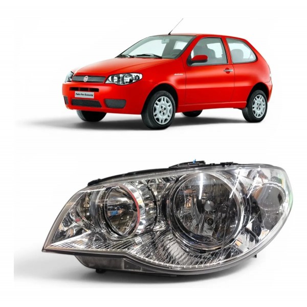 Farol Esquerdo Fiat Palio 2005 2006 2007 2008 2009 A 2016 Esquerdo/motorista