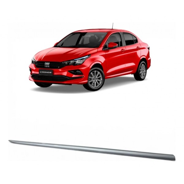 Friso Porta Traseiro Esquerdo Fiat Cronos 2018 2019 A 2023 Cinza