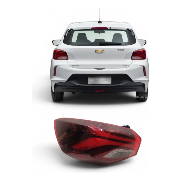 Lanterna Traseira Esquerda Gm Onix 2020 2021 2022 2023 Esquerdo/motorista Vermelho