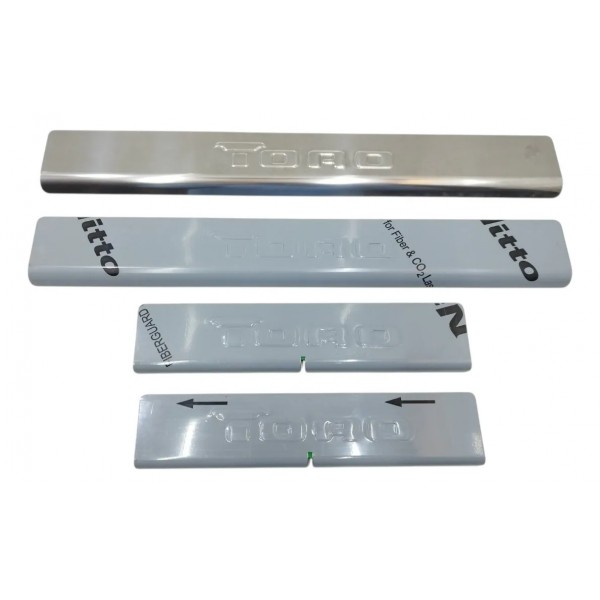 Soleira Porta Fiat Toro Aço Inox Prata