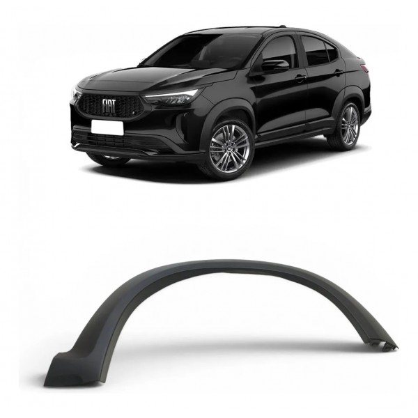 Moldura Paralama Dianteiro Direito Fiat Fastback 2021 A 2024 Preto