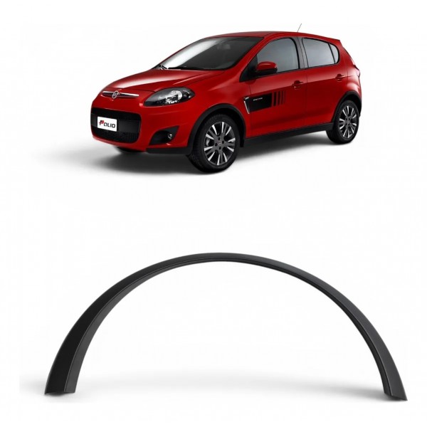 Moldura Paralama Dianteiro Direito Fiat Palio 2012 A 2017 Preto