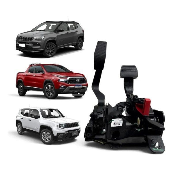 Pedal Acelerador Freio Fiat Toro Compass Renegade 2017 2024