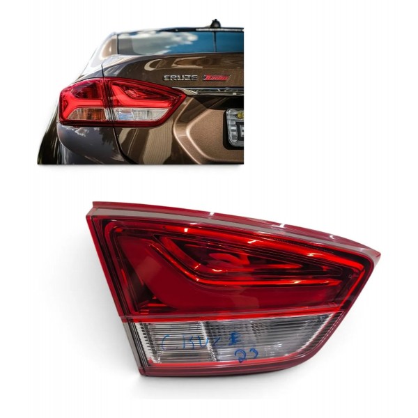Lanterna Esquerda Tampa Traseira Gm Cruze Sedan 2020 A 2023 Vermelho