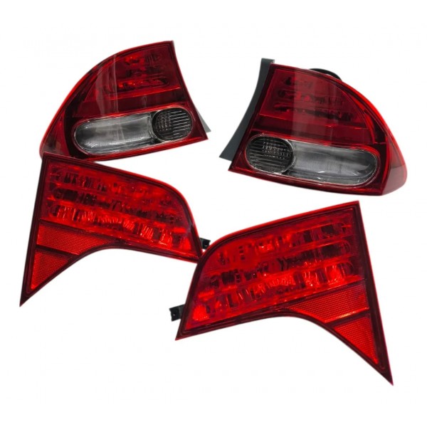 Kit Lanterna Traseira Honda Civic 2007 2008 2009 2010 2011 Ambos Lados