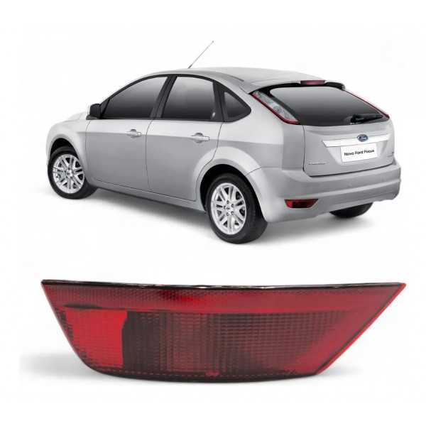 Refletor Parachoque Traseiro Focus 2009 2010 2011 2012 2013 Vermelho