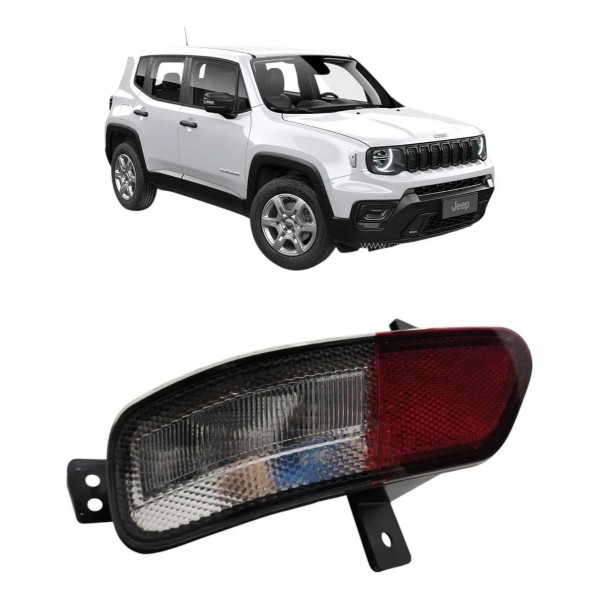 Lanterna Refletor Ré Esquerda Jeep Renegade 2022 2023 Vermelho
