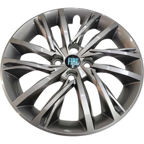 Roda Calota Aro 16 Fiat Argo Cronos Pulse 16x60 6jx16h2, Preto