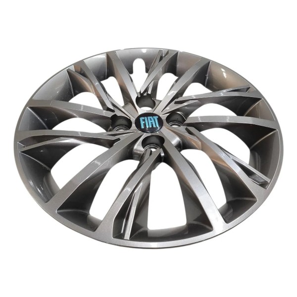 Roda Calota Aro 16 Fiat Argo Cronos Pulse 16x60 6jx16h2, Preto