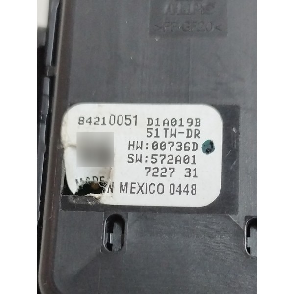 Botão Vidro Elétrico Dianteiro Esquerdo Equinox 2018 A 2022