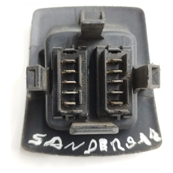 Botão Duplo Vidro Dianteiro Esquerdo Sandero 2011 2012 2013