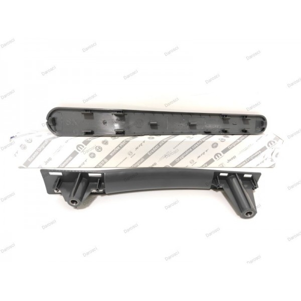 Puxador Moldura Dianteira Uno Vivace Vidro Elétrico 4 Furos Preto