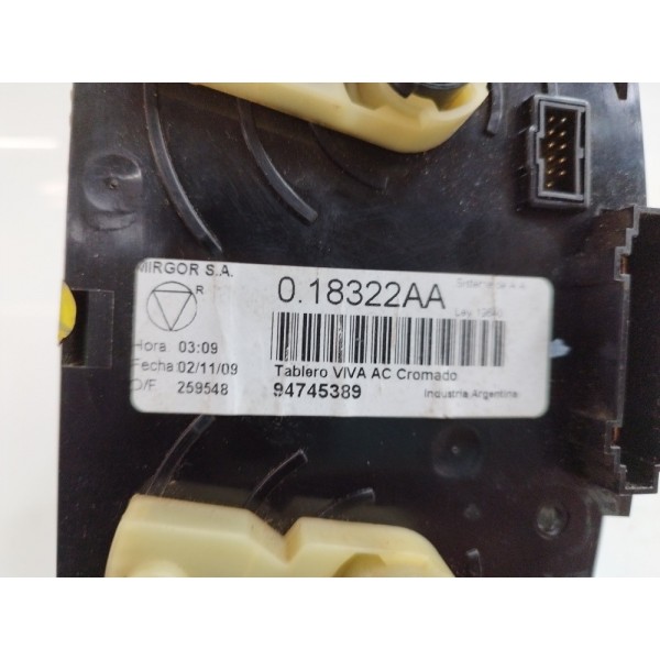 Comando Ar Condicionado Chevrolet Agile Montana 2011 A 2016