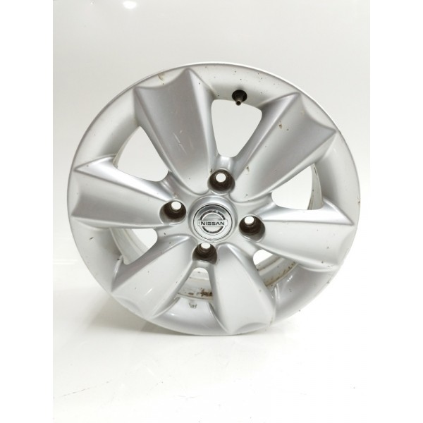 Roda Liga Aro 15 Nissan March Versa 2016 2017 2018 4x100 Prateado
