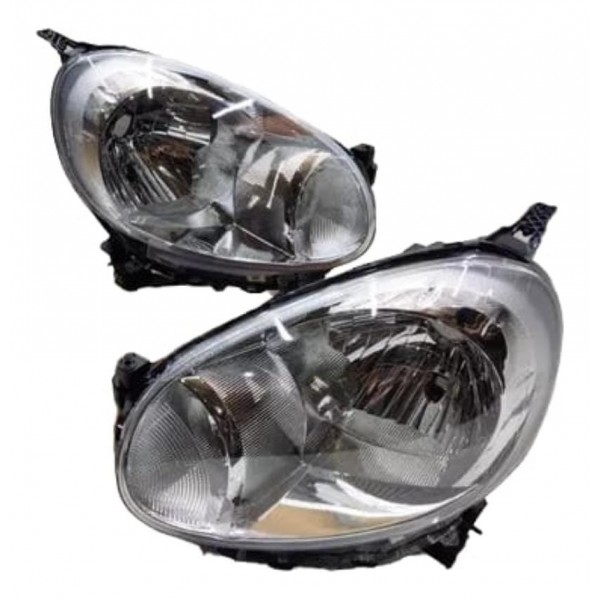 Par Farol Dianteiro Nissan March 2011 2012 2013 2014 Cromado