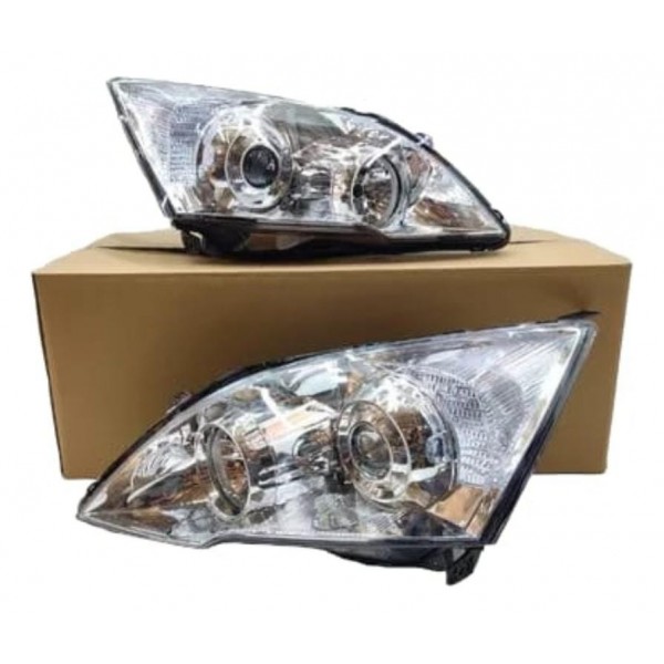 Par Farol Cromado Honda Crv 2007 2008 2009 A 2011 Elétrico
