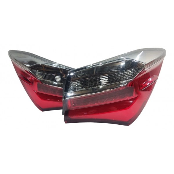 Par Lanterna Traseira Led Corolla 2017 2018 2019 Canto