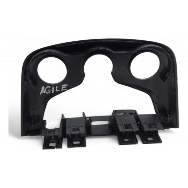 Moldura Painel Central Chevrolet Agile 2009 2010 2011 A 2014 Cinza-escuro