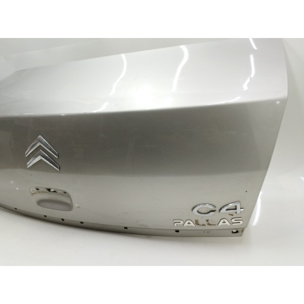 Tampa Traseira Porta Malas Citroen C4 Pallas 2007 A 2012 Prateado