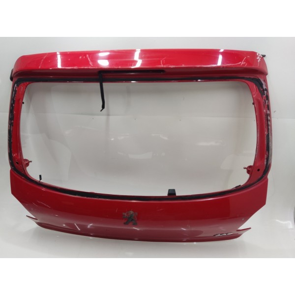 Tampa Traseira Peugeot  207 2003 2004 2005 2006 2007 A 2012  Vermelho