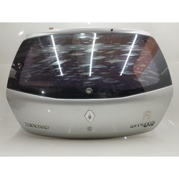 Tampa Traseira Porta Mala Renault Sandero 2008 2009 A 2013 Prateado