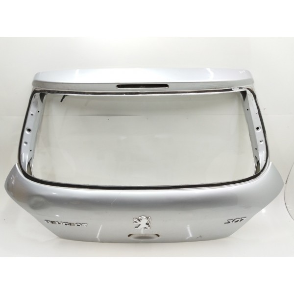 Tampa Traseira Porta Malas Peugeot 307 Hatch 2005 A 2012 Prateado