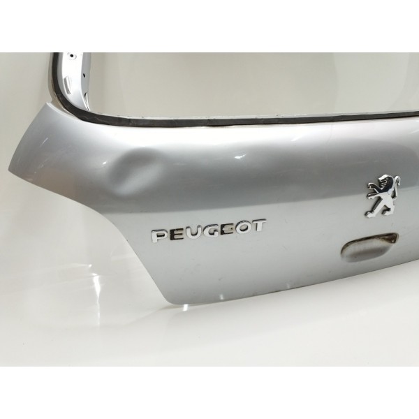 Tampa Traseira Porta Malas Peugeot 307 Hatch 2005 A 2012 Prateado
