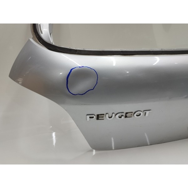 Tampa Traseira Porta Malas Peugeot 307 Hatch 2005 A 2012 Prateado