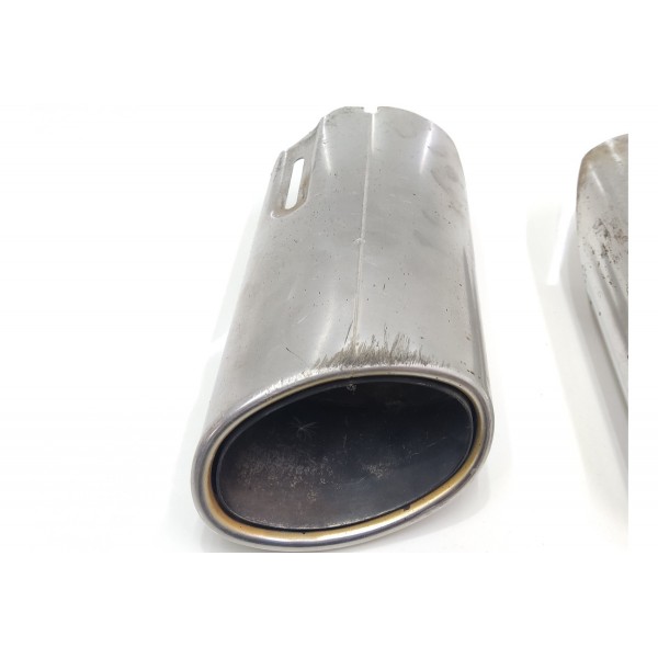 Ponteira Escapamento Mercedes C180 2009 2010 2011 2012 2013 Prateado