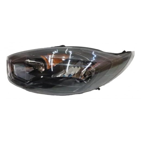 Farol Esquerdo Ford Fiesta 2012 2013 2014 Máscara Negra