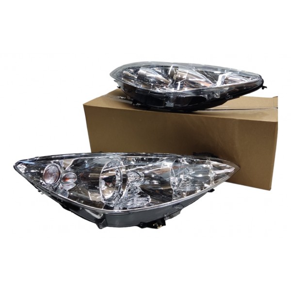 Par Farol Dianteiro Cromado Peugeot 408 2012 2013 2014 2015