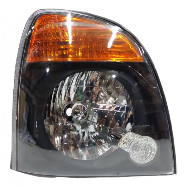 Farol Direito Hyundai Hr 2013 2014 2015 A 2022 Máscara Negra
