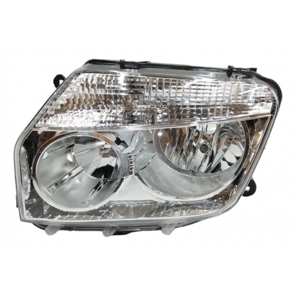 Farol Esquerdo Cromado Renault Duster 2012 2013 2014 2015
