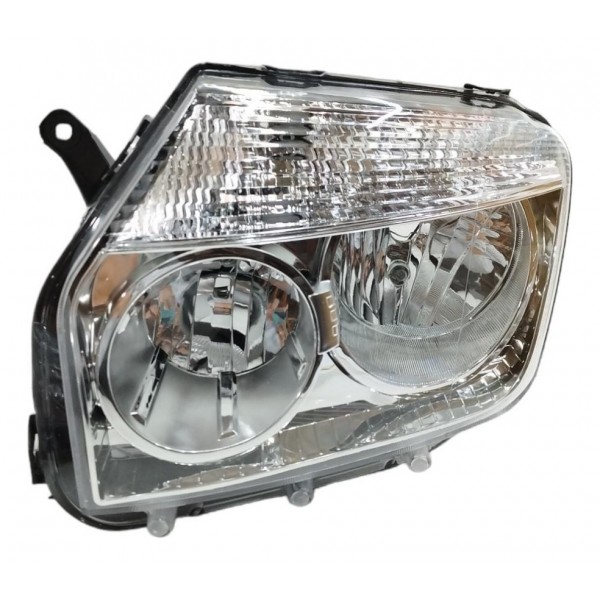 Par Farol Cromado Renault Duster 2012 2013 2014 2015 Esquerdo