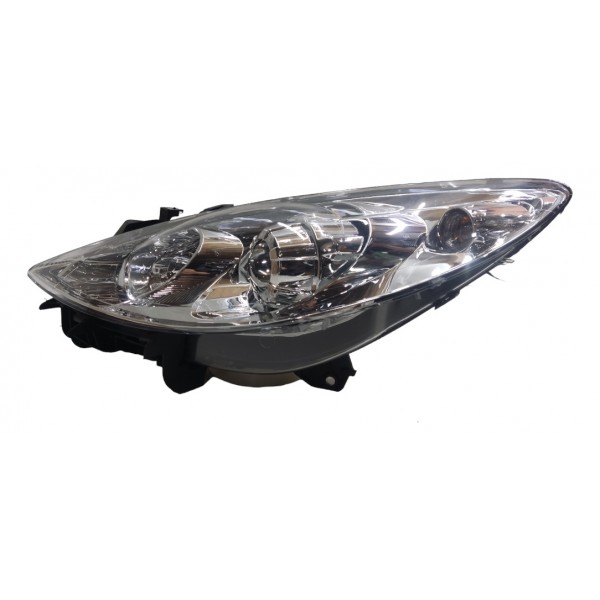 Farol Esquerdo Cromado Peugeot 307 2008 2009 2010 2011 2012 Esquerdo