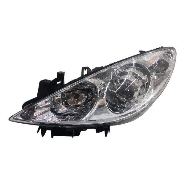 Farol Esquerdo Cromado Peugeot 307 2008 2009 2010 2011 2012 Esquerdo