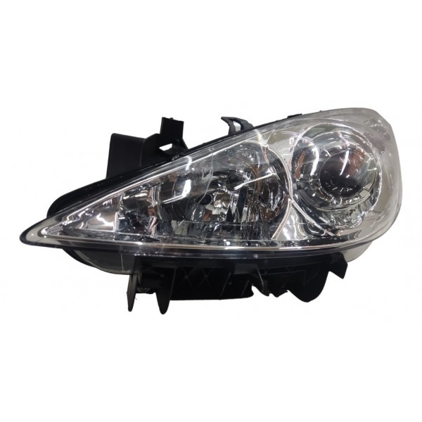 Par Farol Cromado Peugeot 307 2008 2009 2010 2011 2012  Esquerdo