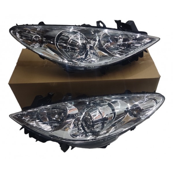Par Farol Cromado Peugeot 307 2008 2009 2010 2011 2012